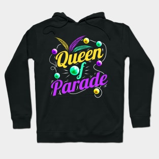 Queen Of Parade Logo For Mardi Gras Hoodie